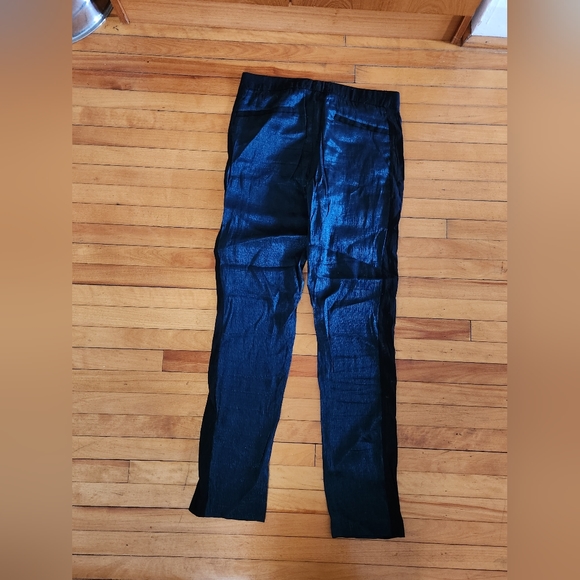 BCBG metallic dark blue pants size small - Picture 5 of 5